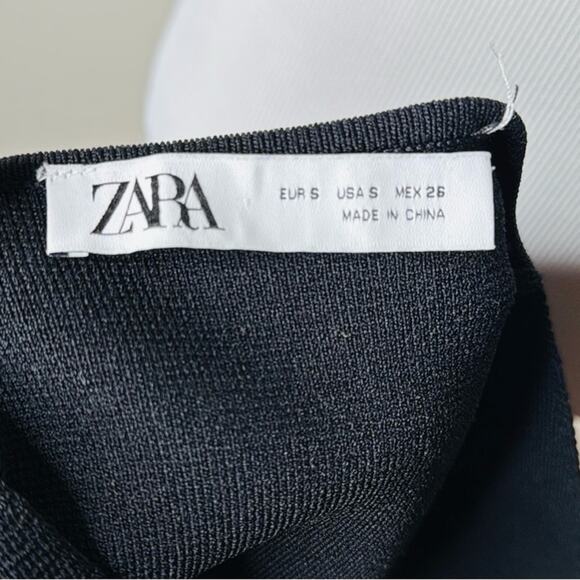 Zara Black Jersey Knit Vest Top - Picture 5 of 5